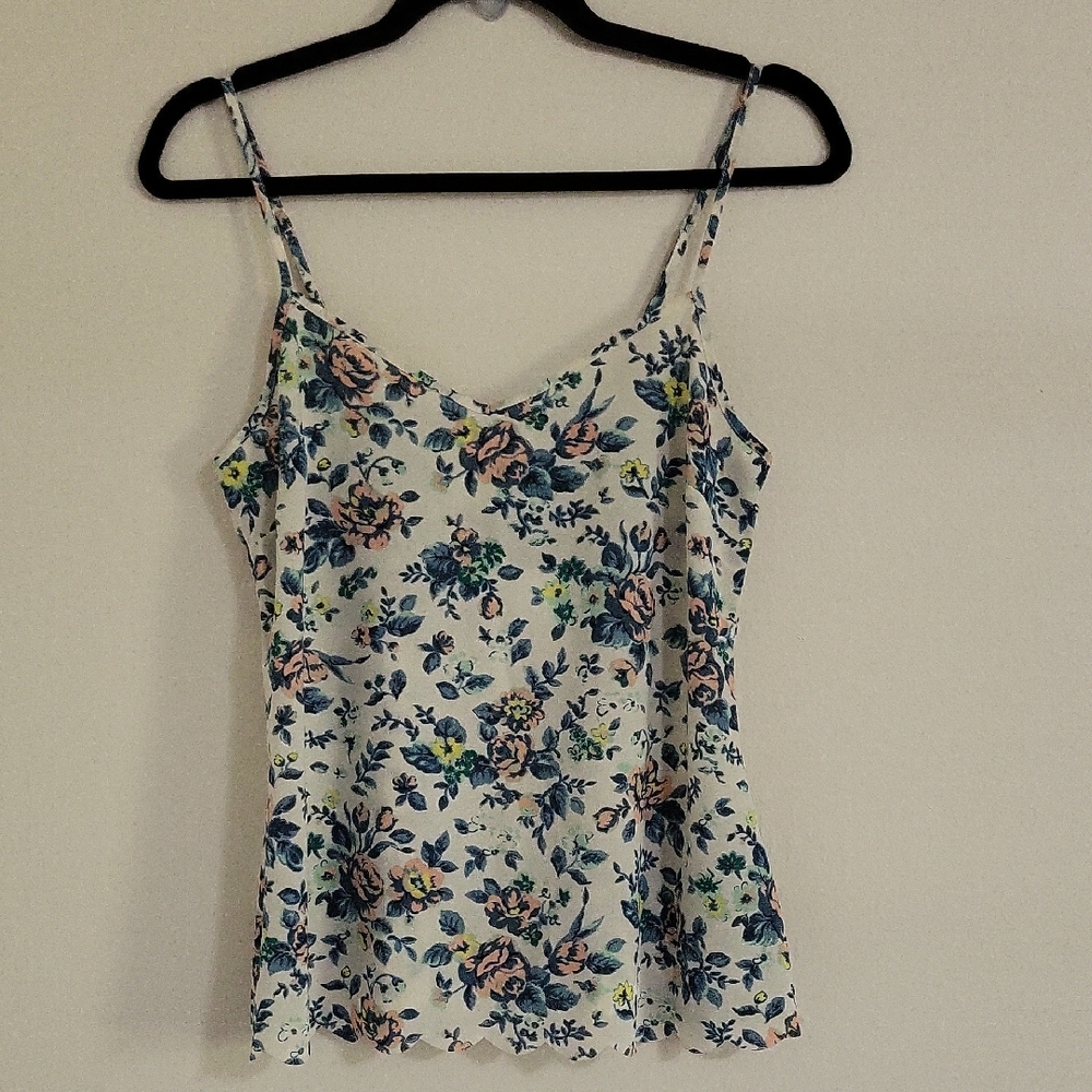 Anthropoligie By Eloise Flowy Floral Strappy Top